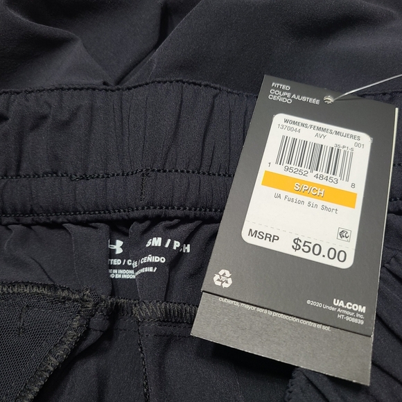 Under Armour Fusion 5" Shorts Black - Picture 4 of 4